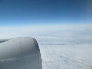Above the pacific