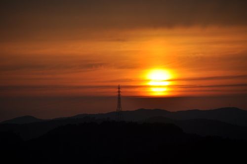 Sunset in Okayama (2)