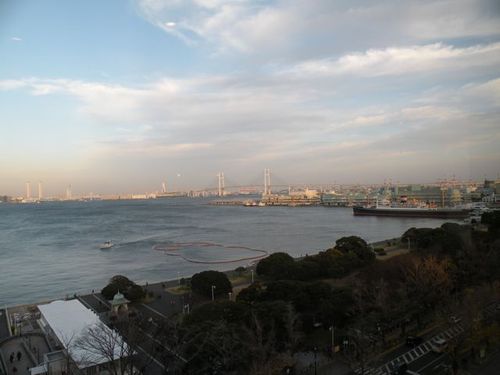 出張先のビルから