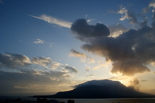 Sunrise from Sakurajima